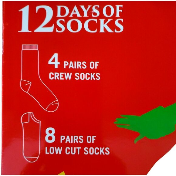 New Buddy Elf Christmas 12 Days Of Socks Calendar Holiday Movie Gag Novelty Gift - Picture 6 of 7